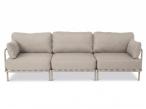 Trzyosobowa sofa ogrodowa modułowa Salve Beige Cashmere - 3 elementy