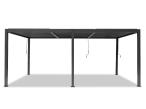 Duża pergola tarasowa 3x6 z lamelami Lufel - Antracite