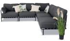 Eleganckie meble ogrodowe modułowe Salve Slate - 5 elementów