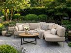 Eleganckie meble ogrodowe modułowe Salve Beige - 5 elementów ze stolikiem