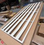 OUTLET - Meble tarasowe wysokie oparcia metalowe z sofami 175cm i wysokim stołem Doros Grande - Polywood Cream