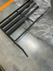 OUTLET - Komplet ogrodowy metalowy z narożnikiem, fotelem i pufami - Doros Corner XL - Dark Grey