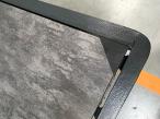 OUTLET - Aluminiowy narożnik ogrodowy z fotelem, pufami i stołem 150x90cm Tavaro Corner Antracite