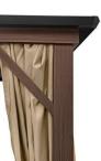 Pergola altana metalowa 3,5x6z dachem PC i zasłonami Havero - Woodlook