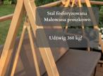 Huśtawka ogrodowa Gava z zadaszeniem z poliwęglanu dla trzech osób - Grey