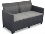 Sofa ogrodowa dwuosobowa Claire grafit