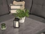 Modułowy narożnik ogrodowy z fotelem Tavaro Corner Antracite