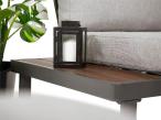 Modułowy narożnik na taras z wysokim stołem 160cm - Panaon Corner XXL - Light Grey