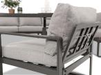 Modułowy narożnik na taras z wysokim stołem 160cm - Panaon Corner XXL - Light Grey
