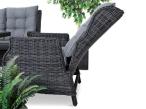 Fotel technorattanowy Laritto z regulacją - Antracite - 2szt