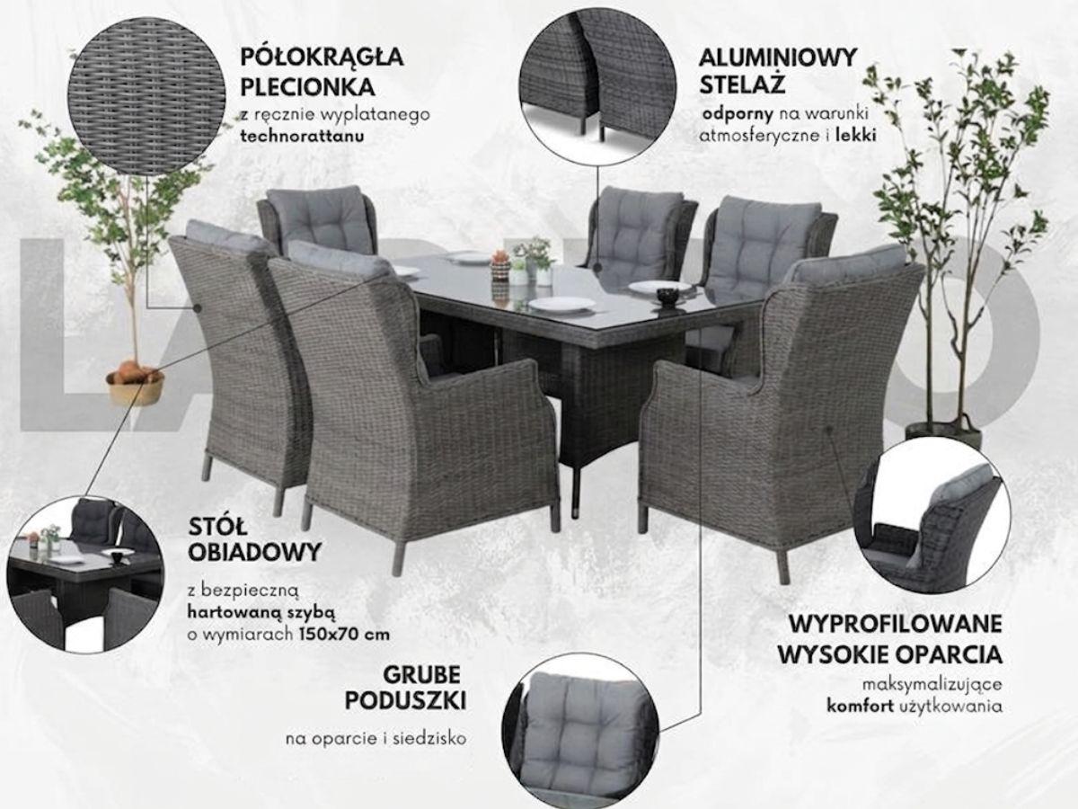 Zestaw mebli technorattanowych Laritto