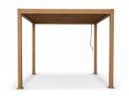 Pergola tarasowa w kolorze drewna 3x3 wolnostojąca Nefir 2.0 3x3 - Woodlook
