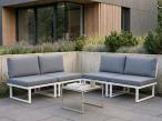Modułowa sofa czteroosobowa Vernon aluminium - White