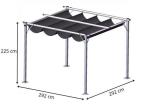 Pergola ogrodowa z zasłonami 3x3 Niro Cream