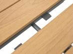 Elegancki komplet mebli obiadowych do ogrodu 12+1 Faro Avio Beige