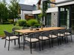 Elegancki komplet mebli obiadowych do ogrodu 12+1 Faro Avio Beige
