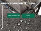 Grafitowy zestaw mebli metalowych na taras Doros Dining + pufy wysoki oparcie - Polywood Dark Grey