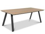 Meble ogrodowe obiadowe ze stołem Mivo 220cm + 10 krzeseł Ebra - Antracite