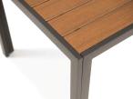 Metalowy zestaw mebli do ogrodu dla 8 osób Sodor Grande - Dark Grey Polywood