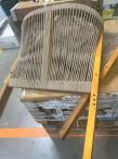 OUTLET - Duży komplet ogrodowych mebli obiadowych drewnianych - stół 230 cm i 8 foteli Rovina
