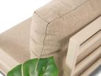 Metalowe meble ogrodowe z wysokimi oparciami kremowe dla 5 osób Doros Dining - Polywood Cream