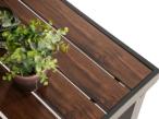 Meble ogrodowe dla 8 osób z wysokim stołem - aluminium- Calamba Grande - Dark Grey
