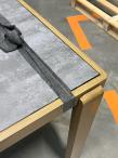 OUTLET - Duży zestaw mebli ogrodowych z efektem drewna - narożnik aluminiowy 7-osobowy z fotelami i stołem Tavaro Corner XL Plus Wood