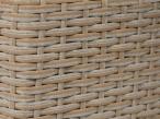 Komplet mebli technorattan dla 7 osób ze stołem polywood Lirata Dining Natural