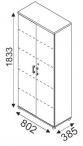 Szafa Echo E51 - wymiary