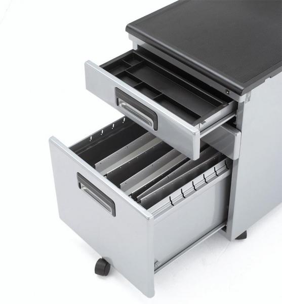 kontener srebrny do biurka zawartość