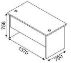 Wymiary biurka SVENBOX BH071