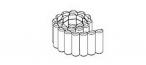 Ogrodowy Rollborder z drewna 6,8 x 22 x 180 sklep internetowy