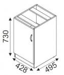 Kontener biurowy Svenbox KH23 wymiary