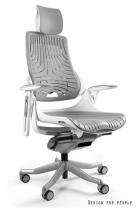 Ergonomiczny fotel gabinetowy regulowany Wau Elastomer szary