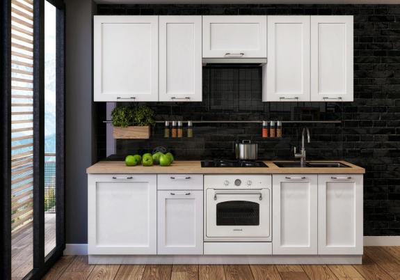 Zestaw mebli kuchennych ASTON 240cm / 8 elementów
