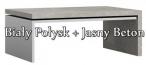 Biały połysk / Beton jasny