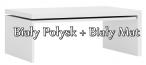 biały połysk + biały mat